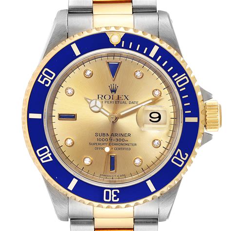 gold diamond rolex submariner